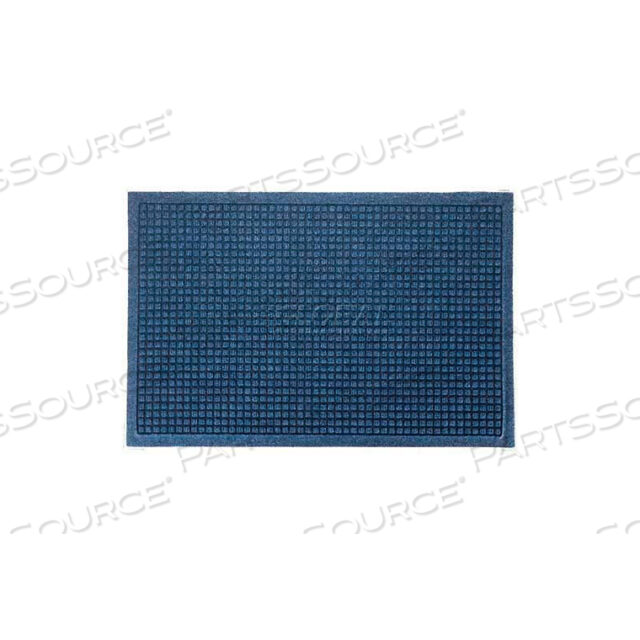 КОВРИК У ВХОДА WATERHOG FASHION BORDER ТОЛЩИНОЙ 3/8 6 X 8 СРЕДНЕ-СИНИЙ