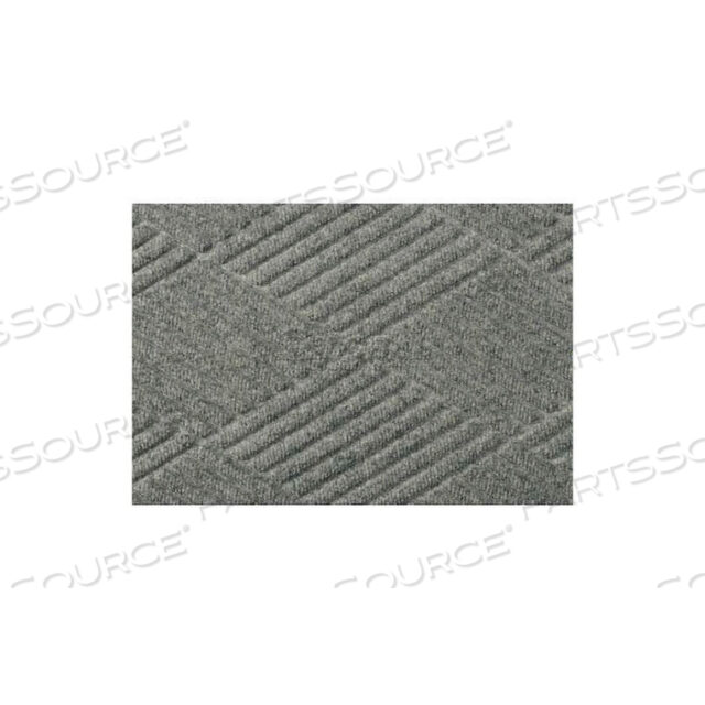 КОВРИК У ВХОДА WATERHOG FASHION BORDER ТОЛЩИНОЙ 3/8 6 X 8 СЕРЫЙ