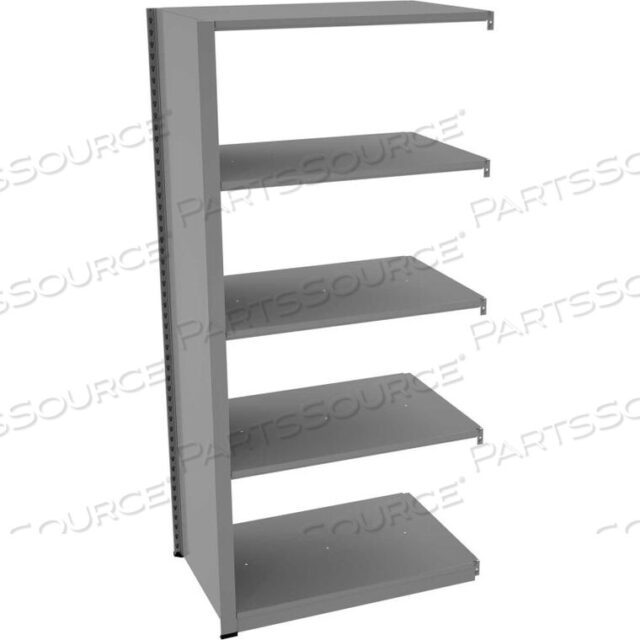 OEM#: CA247636-MGYCAPSTONE СТЕЛЛАЖ БЕЗ БОЛТОВ, ДОПОЛНИТЕЛЬНЫЙ МОДУЛЬ, 36 Ш X 24 Г X 76 В, 5 ПОЛОК, СРЕДНЕ-СЕРЫЙ от Tennsco Corp.