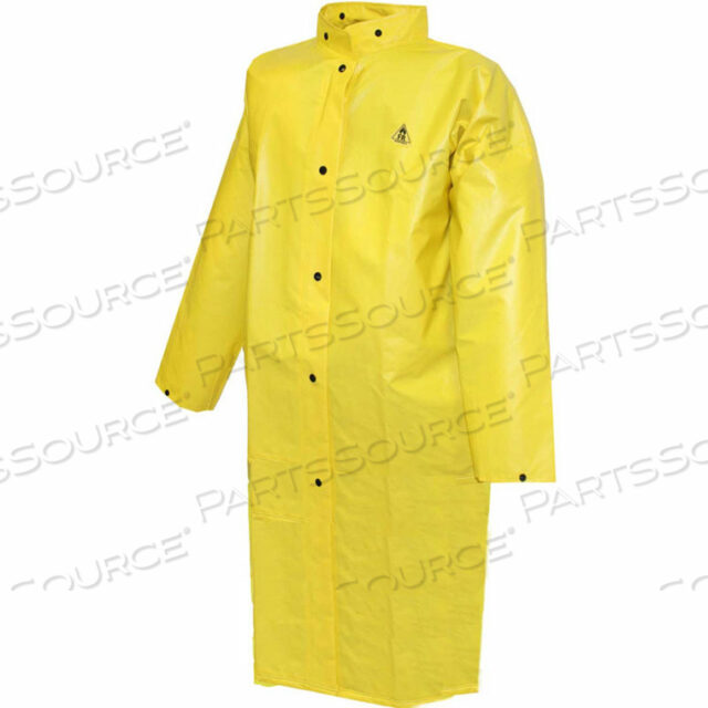 C56207 ПАЛЬТО ИЗ DURASCRIM, ЖЕЛТОЕ, 48, 2 НАКЛАДНЫХ КАРМАНА, КНОПКИ НА КАПЮШОНЕ, 4XL