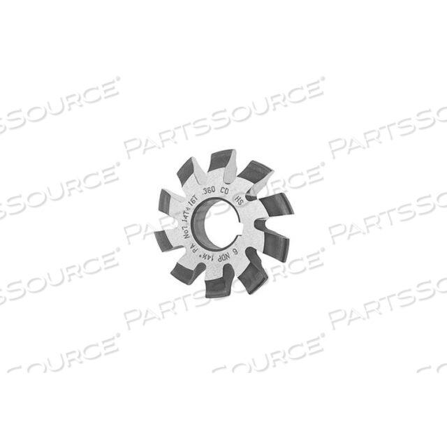 HSS IMPORTED INVOLUTE GEAR CUTTERS, 20 PRESSURE ANGLE, METRIC, MODULE, MODULE M0.7 #4
