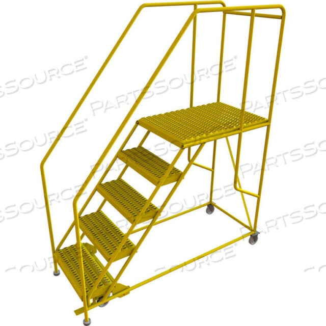 OEM#: WLWP152436SL-Y5 МОБИЛЬНАЯ РАБОЧАЯ ПЛАТФОРМА STEP 24 Ш x 36 Л, 36 ПОРУЧНЕЙ, БЕЗОПАСНЫЙ ЖЕЛТЫЙ от Tri-Arc