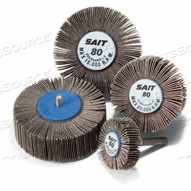 2A FLAP WHEEL 2-1/2 X 1/2 X 1/4-20 80 GRIT ALUMINUM OXIDE