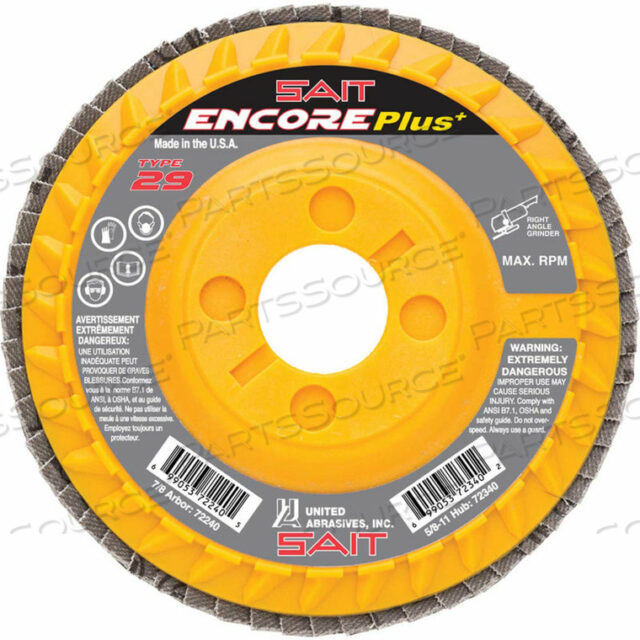 ЛЕПЕСТКОВЫЙ ДИСК ENCORE ТИП 29 5 X 7/8 36 ЗЕРНИСТЫЙ ЦИРКОНИЙ