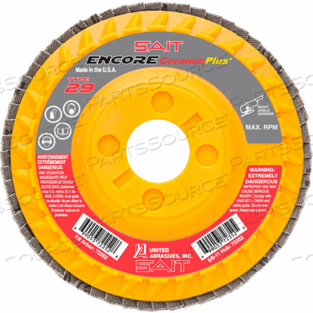ЛЕПЕСТКОВЫЙ ДИСК ENCORE ТИП 29 5 X 7/8 80 ЗЕРНИСТОСТЬ КЕРАМИЧЕСКАЯ