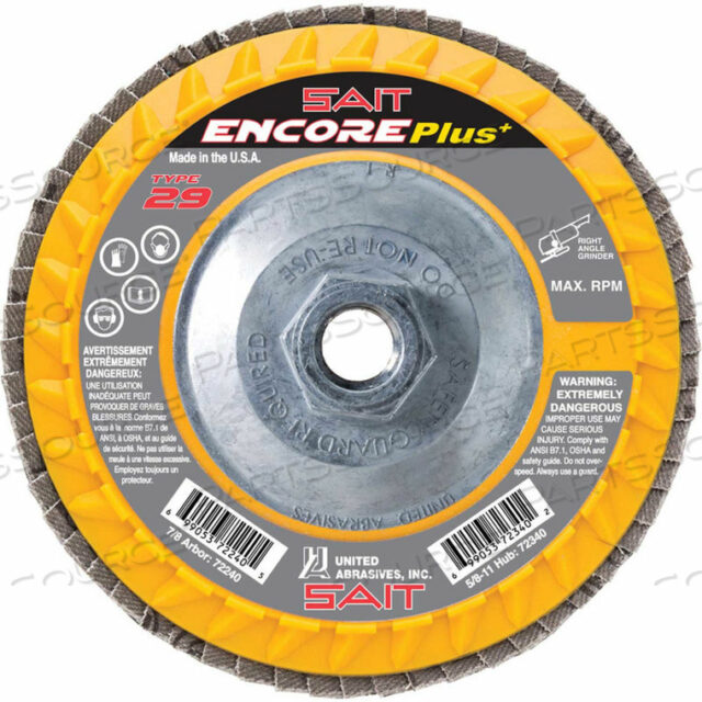 ЛЕПЕСТКОВЫЙ ДИСК ENCORE ТИП 29 5 X 5/8-11 40 ЗЕРНИСТЫЙ ЦИРКОНИЙ
