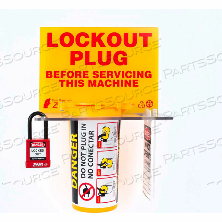 OEM#: 7117RECYCLOCKOUT СТАНЦИЯ БЛОКИРОВКИ МАРКИРОВКИ, БЛОКИРОВКА ВИЛКИ от ZING Green Safety Products