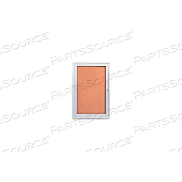 OEM#: UV403-SATIN-CORK36W X 36H 1-ДВЕРНАЯ УЛИЧНАЯ ЗАКРЫТАЯ ПРОБКОВАЯ ДОСКА С РАМКОЙ ИЗ САТИНОВОГО АЛЮМИНИЯ от United Visual Products
