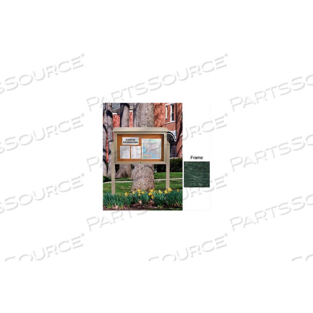 OEM#: UVSDT4530-WOODGRN45W X 30H ПРОБКОВЫЙ ОДНОДВЕРНЫЙ ЦЕНТР СООБЩЕНИЙ С ВЕРХНЕЙ ОТВЕРСТИЕМ И РАМОЙ WOODLAND GREEN от United Visual Products