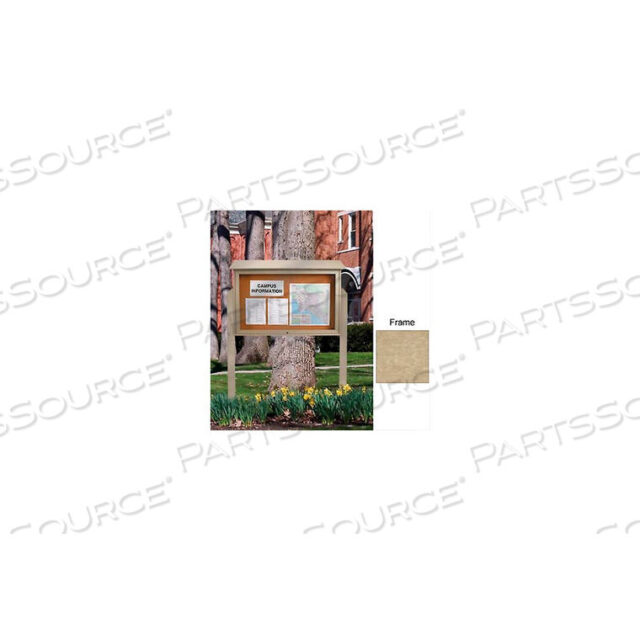 OEM#: UVSDT5240-SAND52W X 40H ПРОБКОВЫЙ ОДНОДВЕРНЫЙ ЦЕНТР СООБЩЕНИЙ С ВЕРХНЕЙ ОТВЕРСТИЕМ И РАМОЙ SAND от United Visual Products