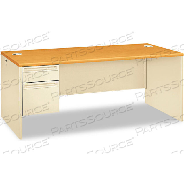 ЛЕВЫЙ ПЕДЕСТАЛЬНЫЙ СТОЛ - 72Ш X 36Г X 29-1/2В - HARVEST/PUTTY - СЕРИЯ 38000