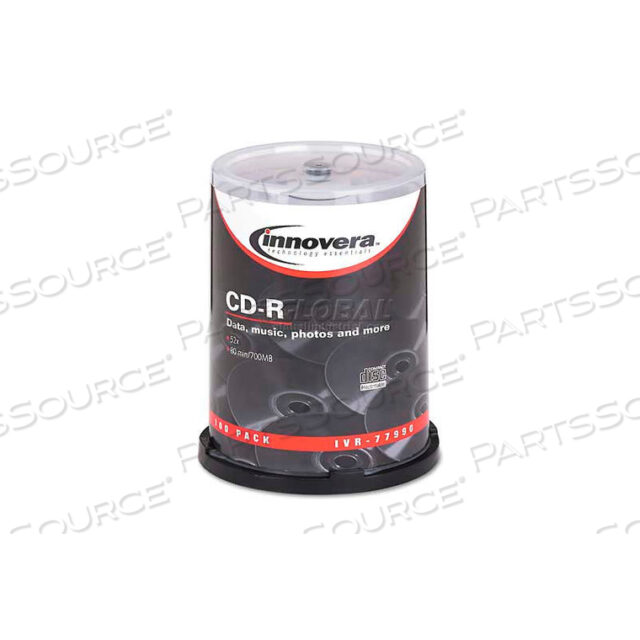 ДИСКИ CD-R, 700 МБ/80 МИН, 52X, ШПИНДЕЛЬ, СЕРЕБРЯНЫЕ, 100 В УПАКОВКЕ