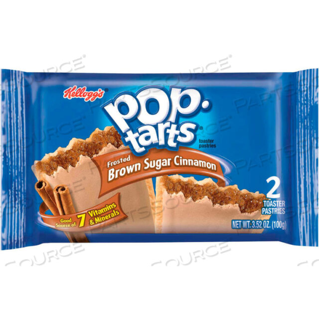 POP TARTS, ГЛАЗИРОВАННЫЕ КОРИЧНЕВЫМ САХАРОМ И КОРИЦЕЙ, 2 ШТ./УПАКОВКА, 6 УПАКОВОК/КОРОБКА, 12 КОРОБОК/КОРОБКА