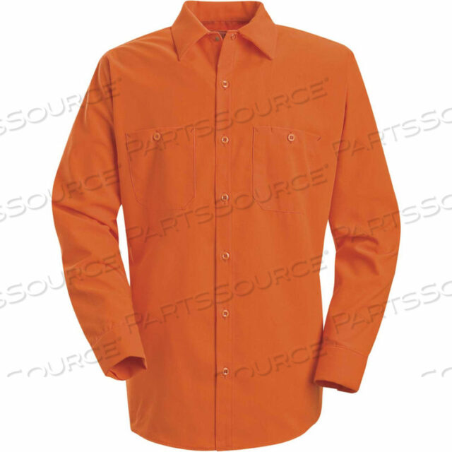 OEM#: SS14ORRGLRED KAP РАБОЧАЯ РУБАШКА С ДЛИННЫМ РУКАВОМ ПОВЫШЕННОЙ ВИДИМОСТИ, ФЛУОРЕСЦЕНТНЫЙ ОРАНЖЕВЫЙ, СТАНДАРТНЫЙ, L от VF Imagewear, Inc.