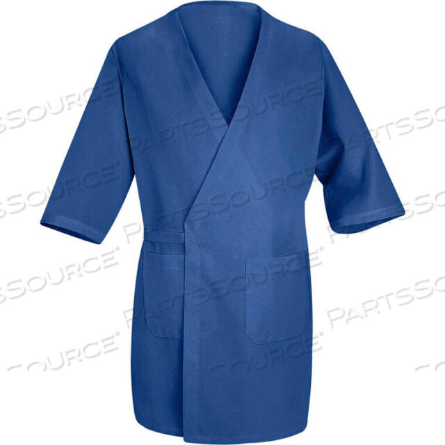 OEM#: WP10RBRGXLRED KAP COLLARLESS BUTCHER WRAP, ROYAL BLUE, POLYESTER/COMBED COTTON, XL by VF Imagewear, Inc.