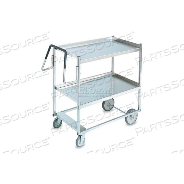 ЭРГОНОМИЧНАЯ ТЕЛЕЖКА HEAVY DUTY 2 SHELF, НЕРЖАВЕЮЩАЯ СТАЛЬ, НАГРУЗКА 650 ФУНТОВ