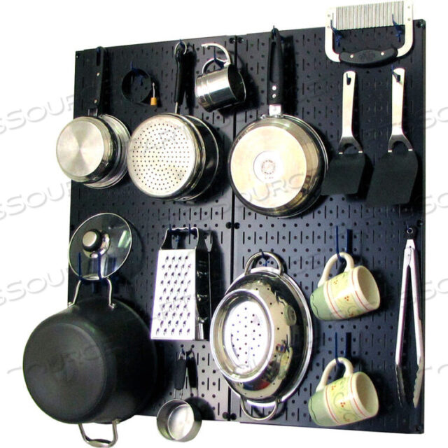 OEM#: 30-KTH-200 BBUKITCHEN PEGBOARD PACK STORAGE & ORGANIZATION KIT, ЧЕРНЫЙ/СИНИЙ, 32 X 32 X 6 от Wall Control Pegboard