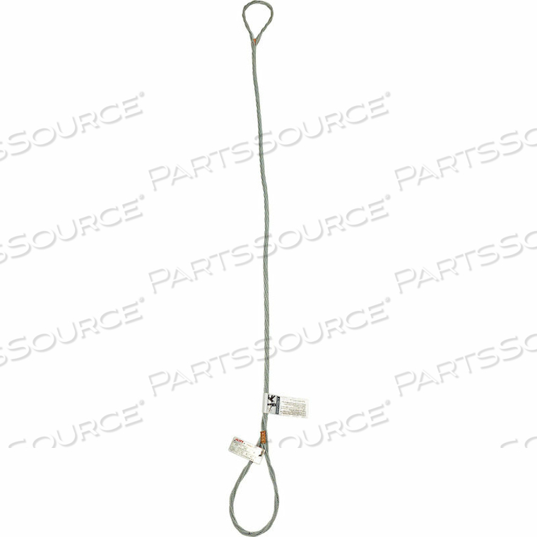 OEM#: S602065LIFT AMERICA WIRE ROPE SLING 1 X 12 EYE & EYE, 9800/11200/22400 LBS CAP by Mazzella Lifting Technologies
