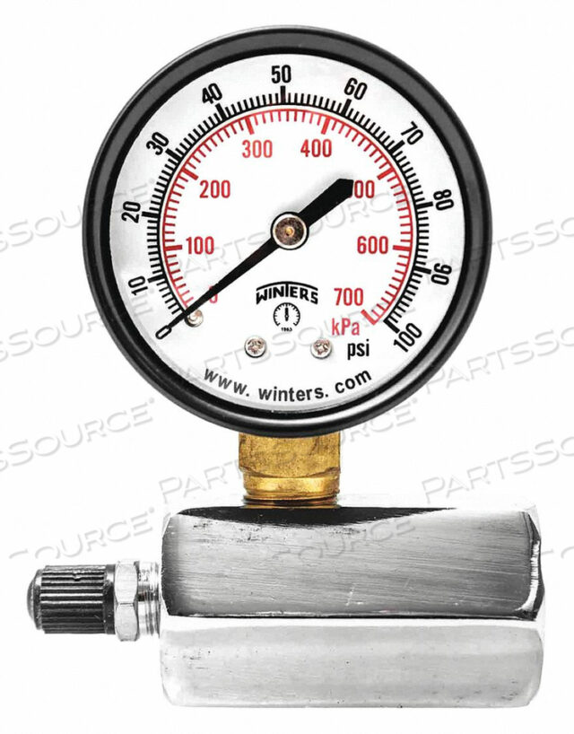ГАЗОВЫЙ ИСПЫТАТЕЛЬНЫЙ МАНОМЕТР 0-100 PSI/KPA