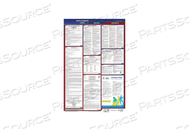 OEM#: 300-ARLABORLAW POSTER FED/STA AR ENG 40WX26INH от J.J. Keller & Associates