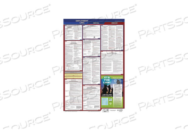 OEM#: 300-ORLABORLAW POSTER FED/STA OR ENG 40WX26INH от J.J. Keller & Associates