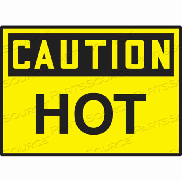 OEM#: LCHL675XVECAUTION HOT LABEL, 5 Вт X 3-1/2 ч, DURA-VINYL, 1 шт. в упаковке от Accuform Manufacturing, Inc.